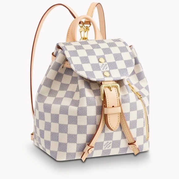 Louis Vuitton Sperone BB Mini Backpack Damier Azur Limited Edition Rare KI